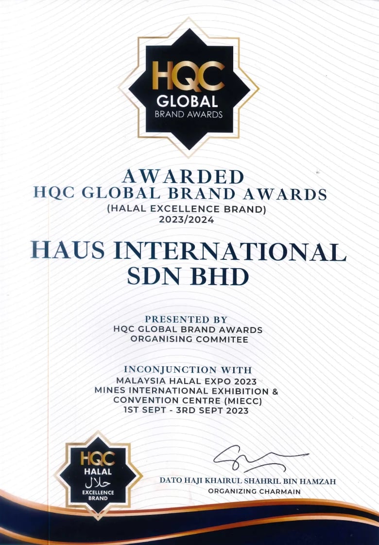 HQC Global Brand Awards 2023/2024 (Halal Excellence Brand)